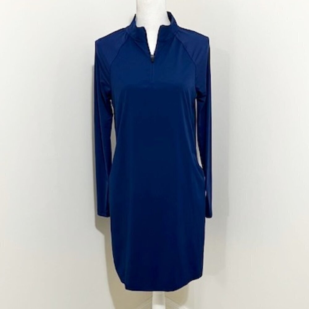 Hurley Blue Long Sleeve 1/4 Zip Activewear Dress Women's Size S